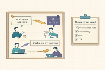 A humorous incident board showing conflicting guesses vs the need for metrics.
