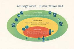 Circular feedback loop diagram showing CI/CD, production signals, AI analysis, and team decisions