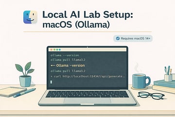macOS setup overview for running Ollama as a local LLM service