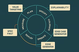 Diagram showing how tactical AI patterns integrate into the eight-stage lifecycle