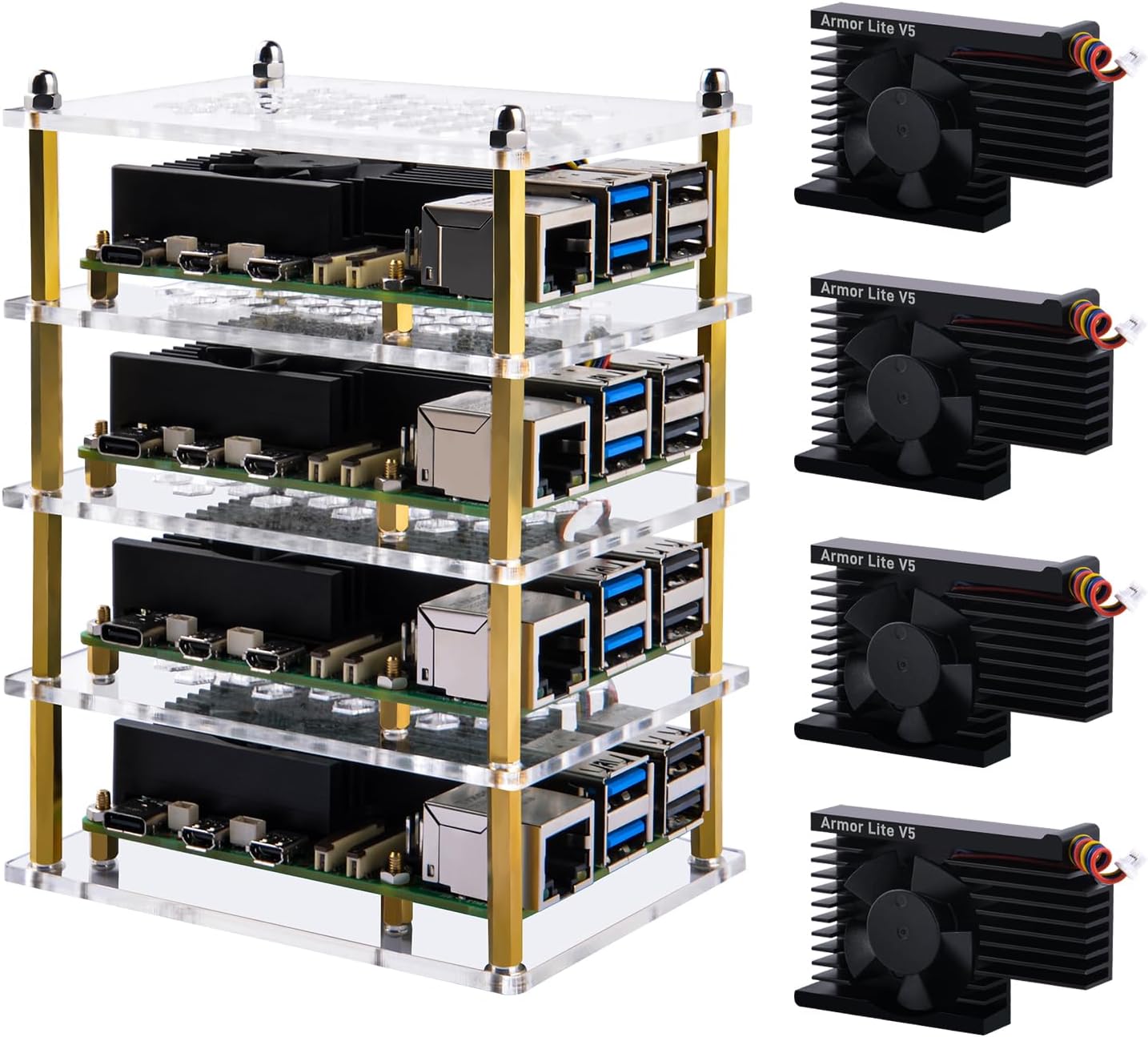 GeeekPi Raspberry Pi Cluster Case product image